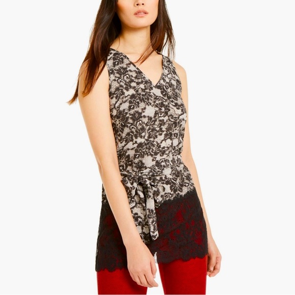 Michael Kors Tops - Michael Kors Lace Print Sleeveless Blouse, Size XXL - NWT